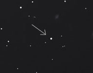 Irene asteroid through a telescope