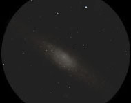 andromeda galaxy under pollutted, city skies