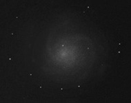 Pinwheel galaxy through medium telescope