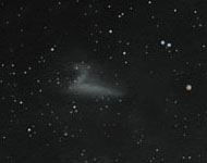Swan nebula through medium telescope
