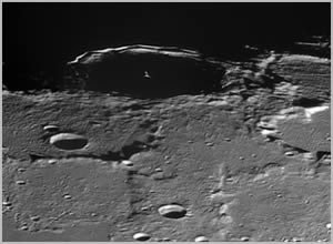 pythagoras crater region panorama on the moon