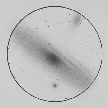 m31, m32, m33 - andromeda galaxy drawing