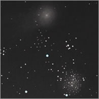 M 71 and garradd comet