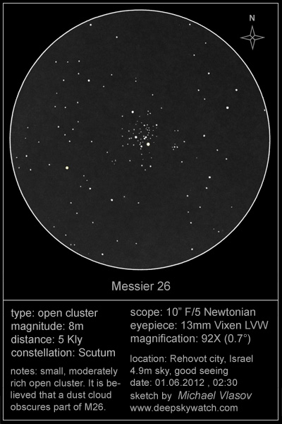 Messier 26 sketch