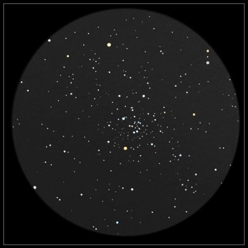 M34 open cluster sketch