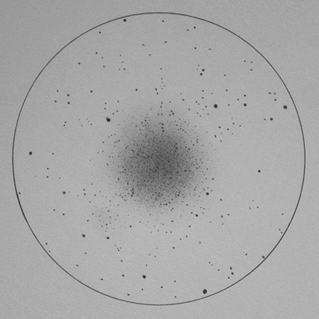 omega centauri ngc 5139 globular cluster drawing