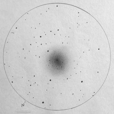 46P/Wirtanen Comet original drawing