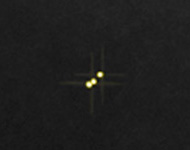 beta monoceri - resolved in larger telescope