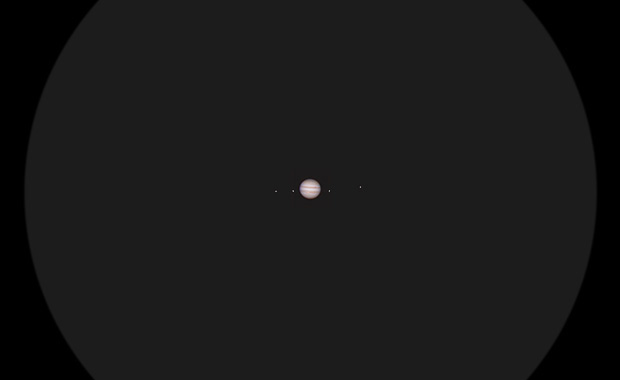 jupiter under telescope