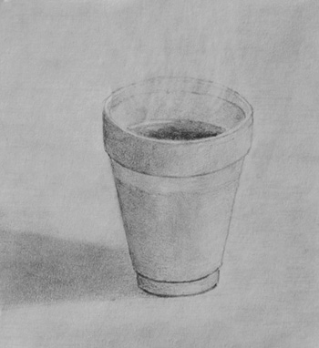 coffe cup - pencil drawing