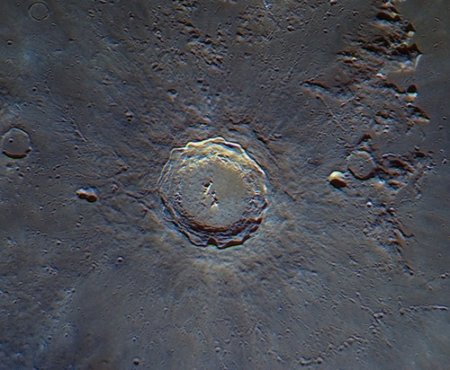 copernicus crater in colour